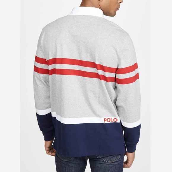 NWOT Mens Classic Fit Polo Ralph Lauren Long Sleeve pullover Polo rugby Jersey - Picture 12 of 16